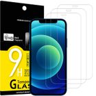 MYLS Lot de 3, Verre Trempé pour iPhone 12 et iPhone 12 Pro (6,1"), Film Protection écran -sans Bulles d'air