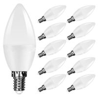 Lot 10 Ampoule LED Plastique 5 W E14 6500K Blanc froid Equivalent = 40w 