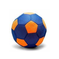 Maxi Ballon de football gonflable Geant XXL 50 cm Jeux de balle activites sport enfant Interieur Exterieur Set Jouet et carte