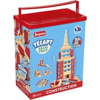 Jeujura - 8346- Jeux de Construction-Tecap Baril de Planchettes Architect - 120 Pieces