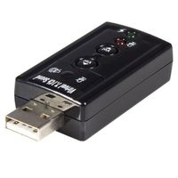 StarTech.com Adaptateur Carte Son USB vers Audio Stéréo avec Contrôle de Volume Externe. Canaux de sortie audio: 7.1 canaux.