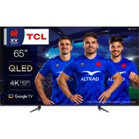 TCL LED 65QLED770 - 165 cm (65") - 4K QLED Dolby vision Dolby Atmos - Google TV HDMI 2.1 - pied ajustable