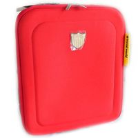 Valise trolley toile "Travel World" rouge (50 cm) 