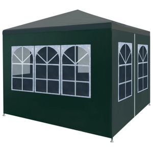 TONNELLE - BARNUM Tente de réception - XIA - 3 x 3 m - Vert - Résistance UV et eau