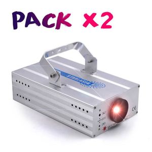 JEUX DE LUMIERE Pack 2 jeux de lumière vert 40 mW rouge 80 mW DMX