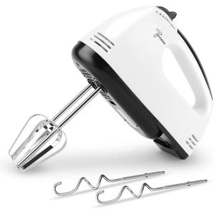 cr/ème 2 s/éparateurs d/œufs. fouet /électrique 7 vitesses puissant en acier inoxydable pour cuisson Batteur /à main nourriture avec fouets 2 batteurs 2 crochets /à p/âte