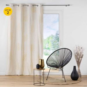 Lot de 2 rideaux en lin mélangé - Beige - HOME | H&M BE