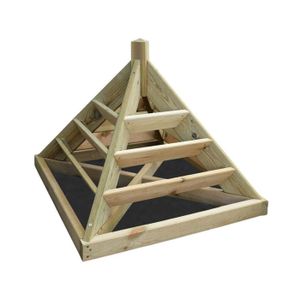 CARRÉ POTAGER - TABLE Carré potager - JARDIPOLYS - Pyramide 80 cm - Surélevé en Pyramide