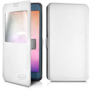 Etui S-View Universel XL Couleur Blanc pour Archos Core 55P 