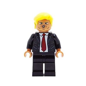 FIGURINE - PERSONNAGE Jeu d'assemblage LEGO - Donald Trump - miniBIGS sur mesure - Noir - 14 ans et plus