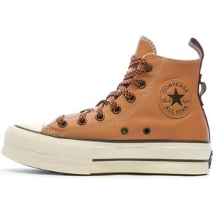 Converse cuir best sale femme marron