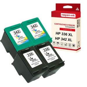 CARTOUCHE IMPRIMANTE NOPAN-INK - x4 Cartouches compatibles pour HP 336X
