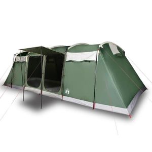 TENTE DE CAMPING KIT Tente de camping tunnel 8 personnes vert imper
