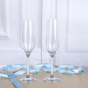 Coupe à Champagne Transparent 2PCS verre de boisson mariage verre de