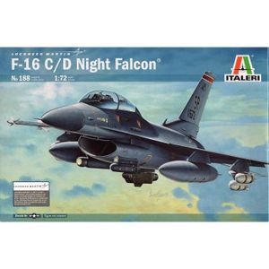AVION - HÉLICO Italeri - I188 - Maquette - Aviation - F-16 C-D Night Falcon - Echelle 1:7241