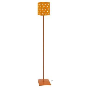 LAMPADAIRE ETOILES-Lampadaire droit métal  orange Abat-jour: cylindre métal orange 1 ampoule E27 enfant P18xD18xH90cm