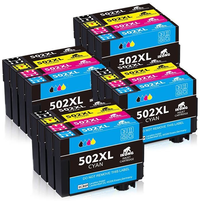 Epson 502 XL - Noir, rouge, bleu, jaune - Compatible