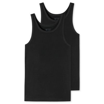 SCHIESSER Maillot de Corps Homme - uni, Paquet de 2