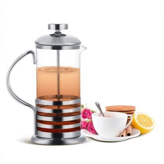 Presse à Café Et à Thé En Acier Inoxydable - Infuseur à Piston Portable - Pour Tasse - Réutilisable - 2