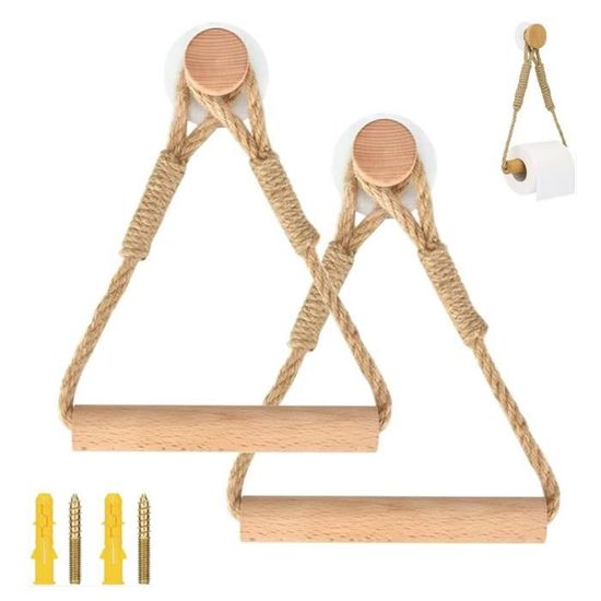 Support De Rouleau De Serviette Toilette,Porte-Serviette En Corde De