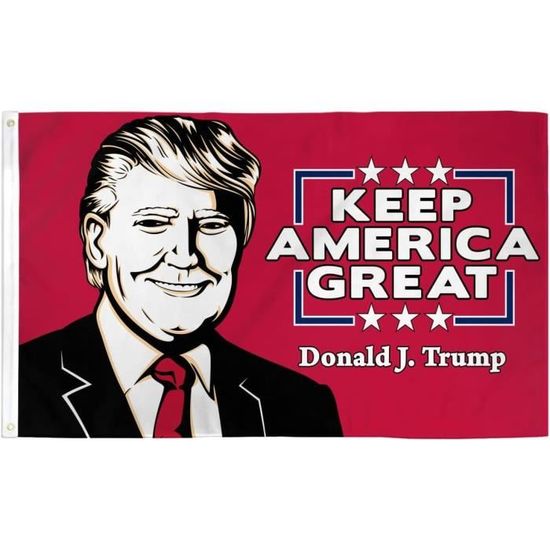 AZ FLAG Bandiera Donald Trump 150x90 Cm - "Make America Great Again" - Poliestere 100D Con Doppie Cuciture E Occhielli Metallici - Per Interni/Esterni - 4