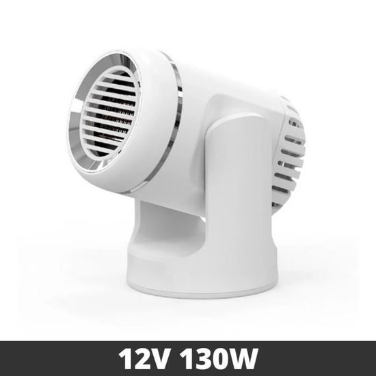 Chauffage Voiture 12V 200W – Dégivrage Pare-brise Rapide – 2 En 1 Chauffage Et Ventilateur – Rotation 360°
