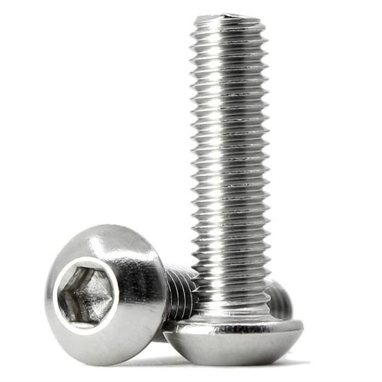 Lot De 20 Vis à Tête Hexagonale Creuse (DIN 912) - Acier Inox 304 - M6x55mm - Filet 1mm - Uxcell