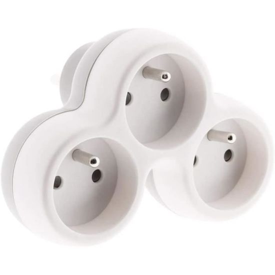 Multiprise Sans Fil, Triplite 2G 16A 1G 6A BLANC - SILUMEN