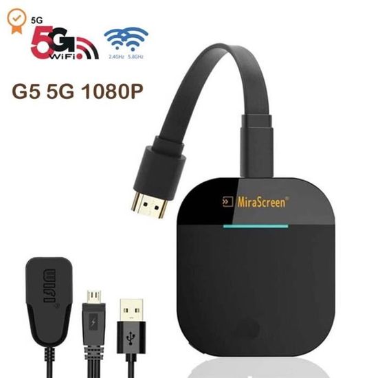 Cablelera Wireless HDMI Display Dongle sans Fil WiFi Adaptateur d'affichage vidéo Wi-FI