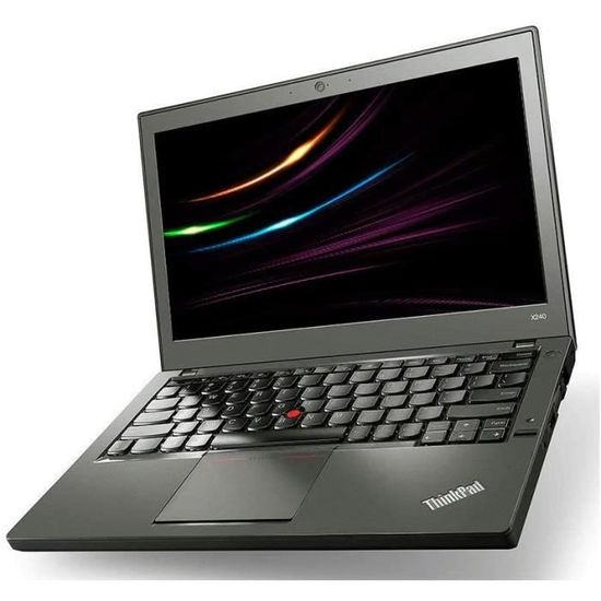 Lenovo ThinkPad X240 Ordinateur portable portable Intel i5 2 x 1-9 GHz- mémoire RAM 8 Go- SSD 120 Go- écran 12-5"- 1366 x 768-[249]