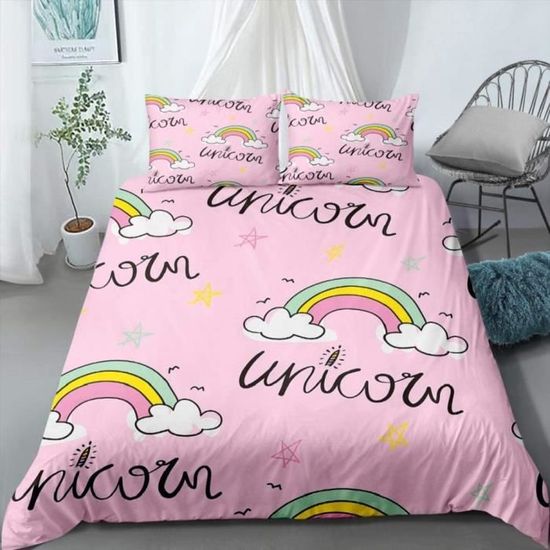 Couette Pottery Barn Kids LoveShackFancy – Tie-dye Arc-en-ciel, Full/reine, 100% Coton