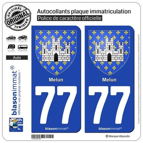 Autocollant plaque immatriculation 40 Nouvelle Aquitaine Région