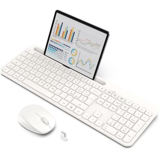 Souris Sans Fil Silencieuse, Rechargeable, Bluetooth 5.0, Souris Sans Fil, Silencieuse, Multi