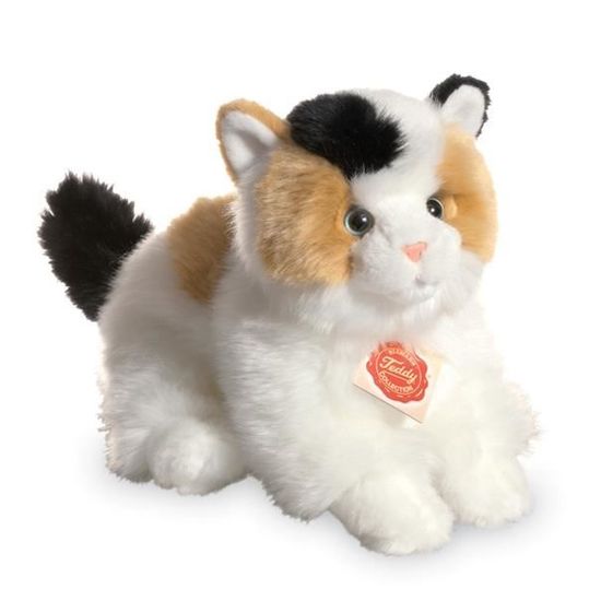 peluche chat tricolore