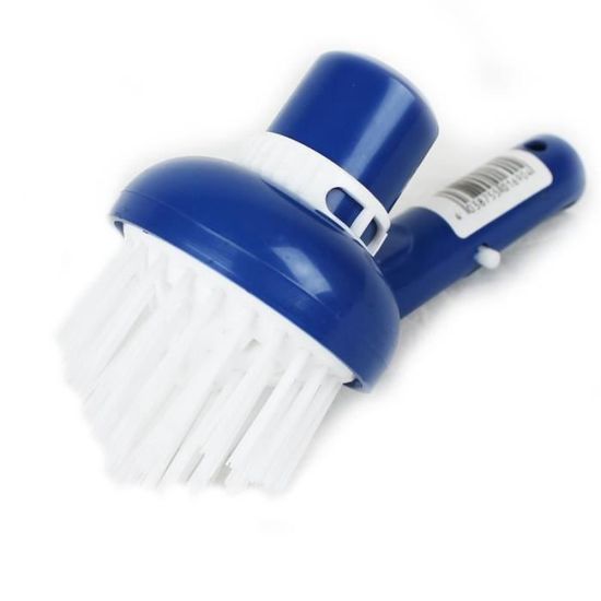 Tête de brosse d'angles aspirante bleu pour manche standard ou télescopique - Linxor