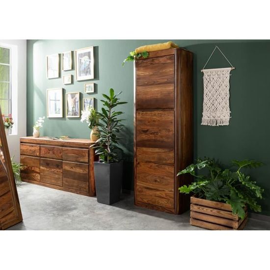 Armoire Bois massif de palissandre ciré (Noisette) TORONTO 236