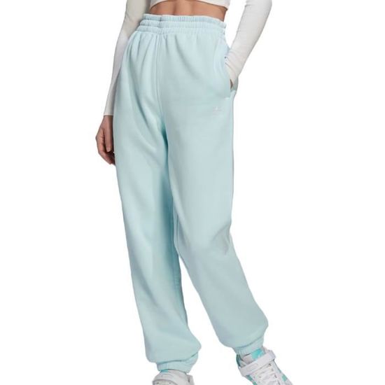 Jogging Femme Adidas Bleu Clair Coupe Classique Taille