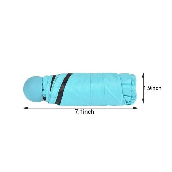 1pc mini capsule pliante petit parapluie avec comprimé package boîte de poche anti-UV parapluie soleil pluvieux