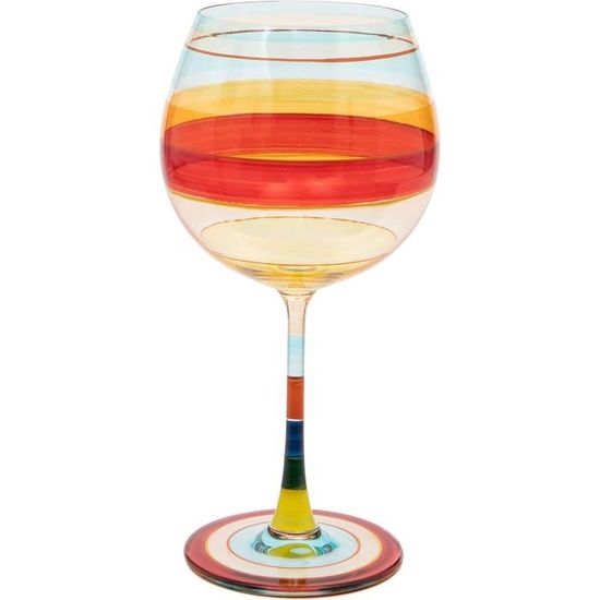 Boîte De Recouvrement En Verre Peint à La Main - Bavière, Vintage Années 90, Blanc/rouge - Occasion
