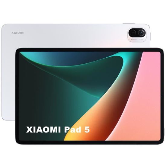 Xiaomi Pad 5 Tablette Tactile 6Go 256Go 11" WQHD+ 120 Hz Blanc Perlé