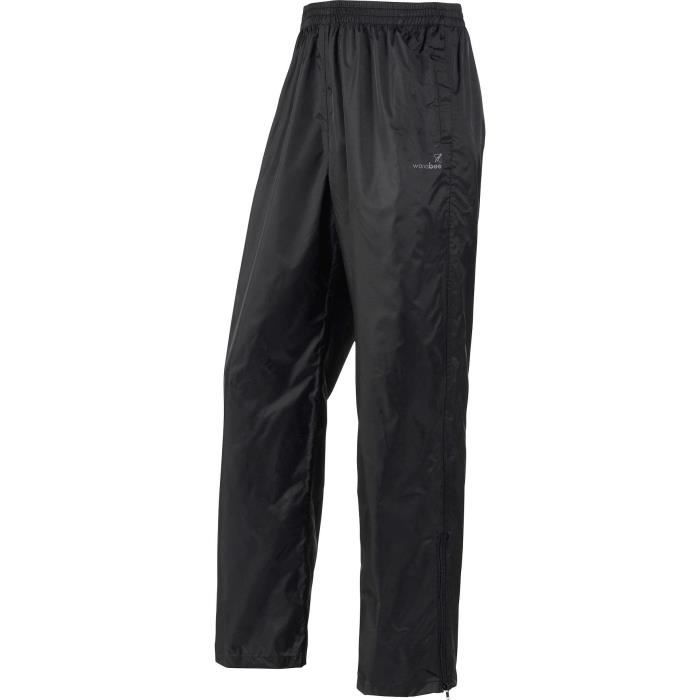 WANABEE Pantalon coupe-vent Bruine 100 - Homme - Noir