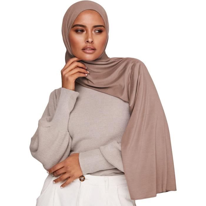 Châle Pashmina Uni 100% Viscose – Grande écharpe Légère Et Douce Pour Hijab, Soirée Ou Enveloppement Décontracté - 9