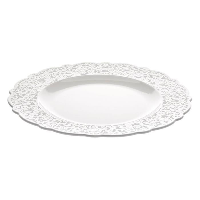 Alessi MW01-21 Dressed - Plat de service Blanc Plat de service