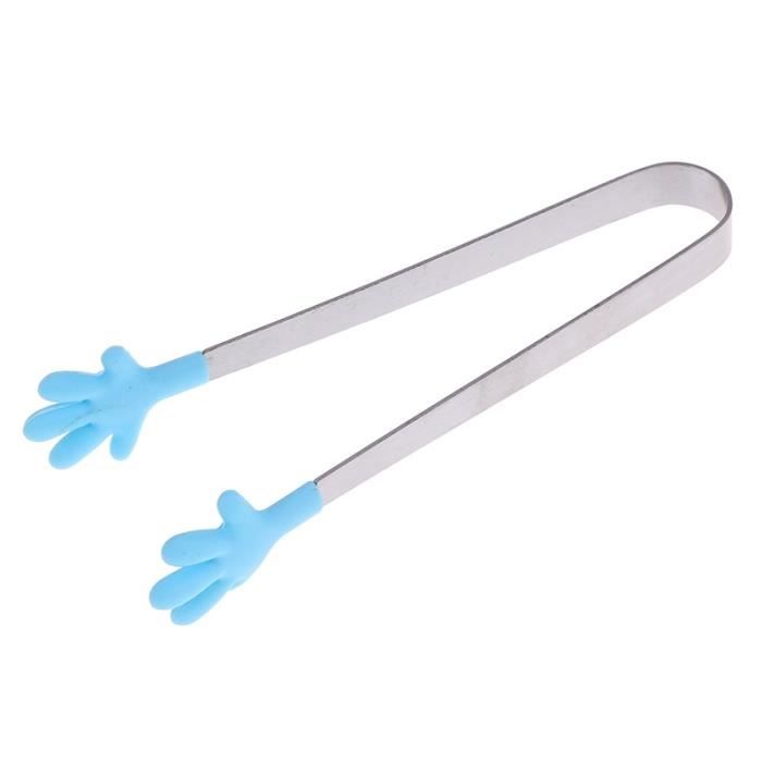 13 -Pince à glaçon en acier inoxydable, 1 pièce, pince à pain, BBQ, pince à glace, barre d'outils, accessoires de cuisine