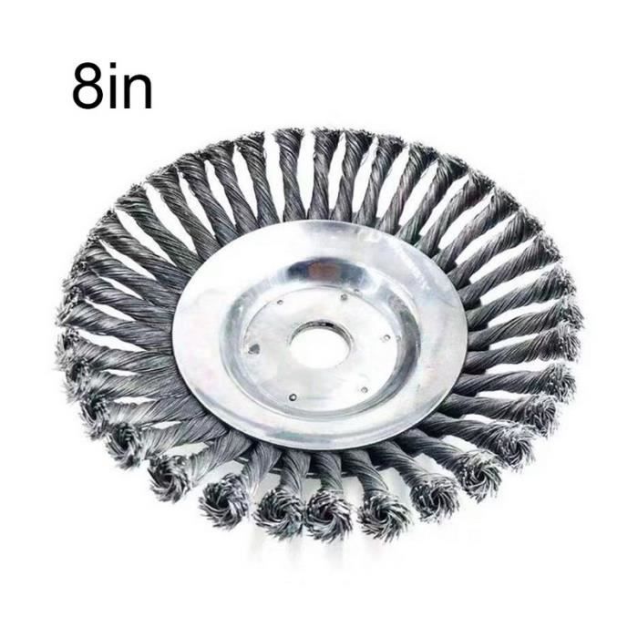 8-6 pouces fil d'acier coupe gazon tête arrondi bord coupe herbe tête herbe brosse enlèvement herbe plateau plaque - Type G257514 #C