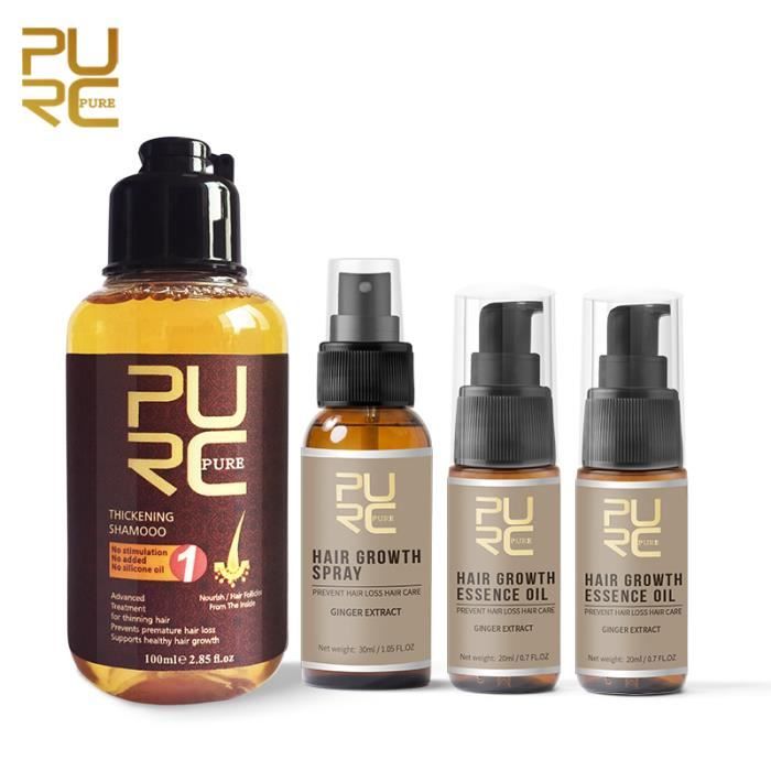 ABU5 Fast Growth Hair Essence Oil Prevent Hair Loss Treatment and Growth Hair Spray and Thicken Hair Shampoo Set