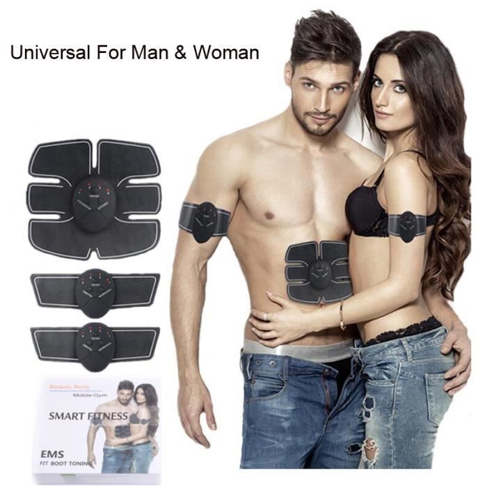 Smart EMS Électrique Pulse Traitement Masseur Abdominale Muscle Trainer Sans Fil Sport Muscle Stimulateur Fitness Corps Masseur