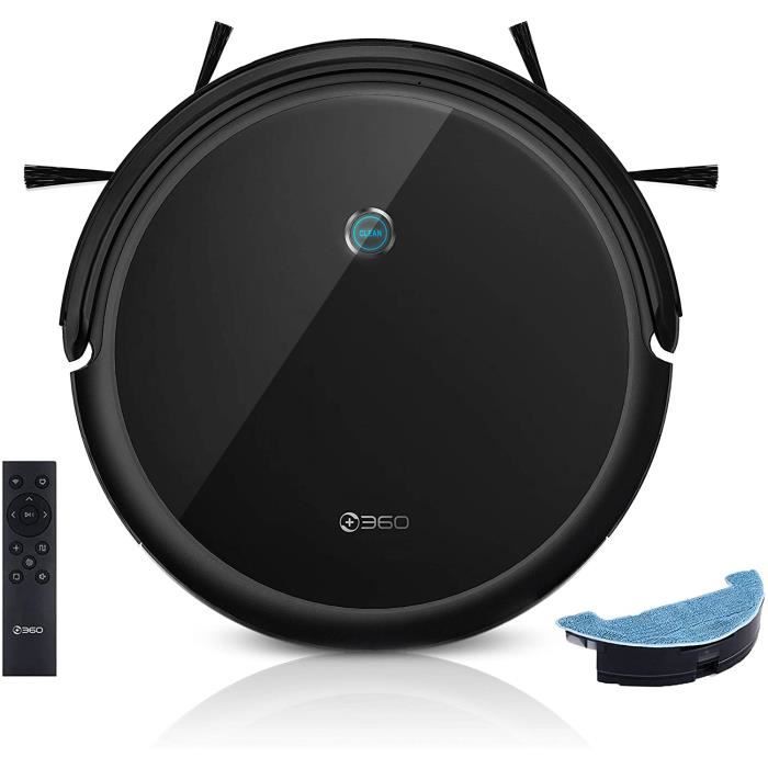 ASPIRATEUR BALAI 360 C50 Aspirateur Robot Aspirateur et Laveur de Sol 2 EN 1 Super Aspiration 2600Pa Deacutebit dAau Reacuteglab424