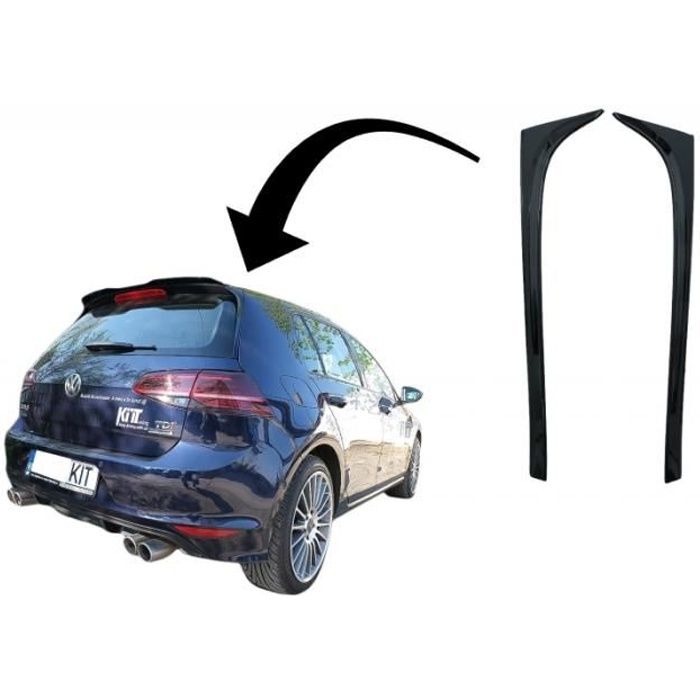 Spoiler d'aileron lunette arrière pour VW Golf 7 et 7.5 12-20 GTI Design Noir