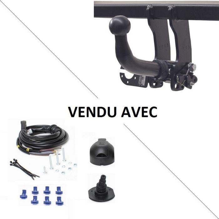 Attelage Audi A6 Berline (01-97-04-04) RDSOH + faisceau universel 7 broches